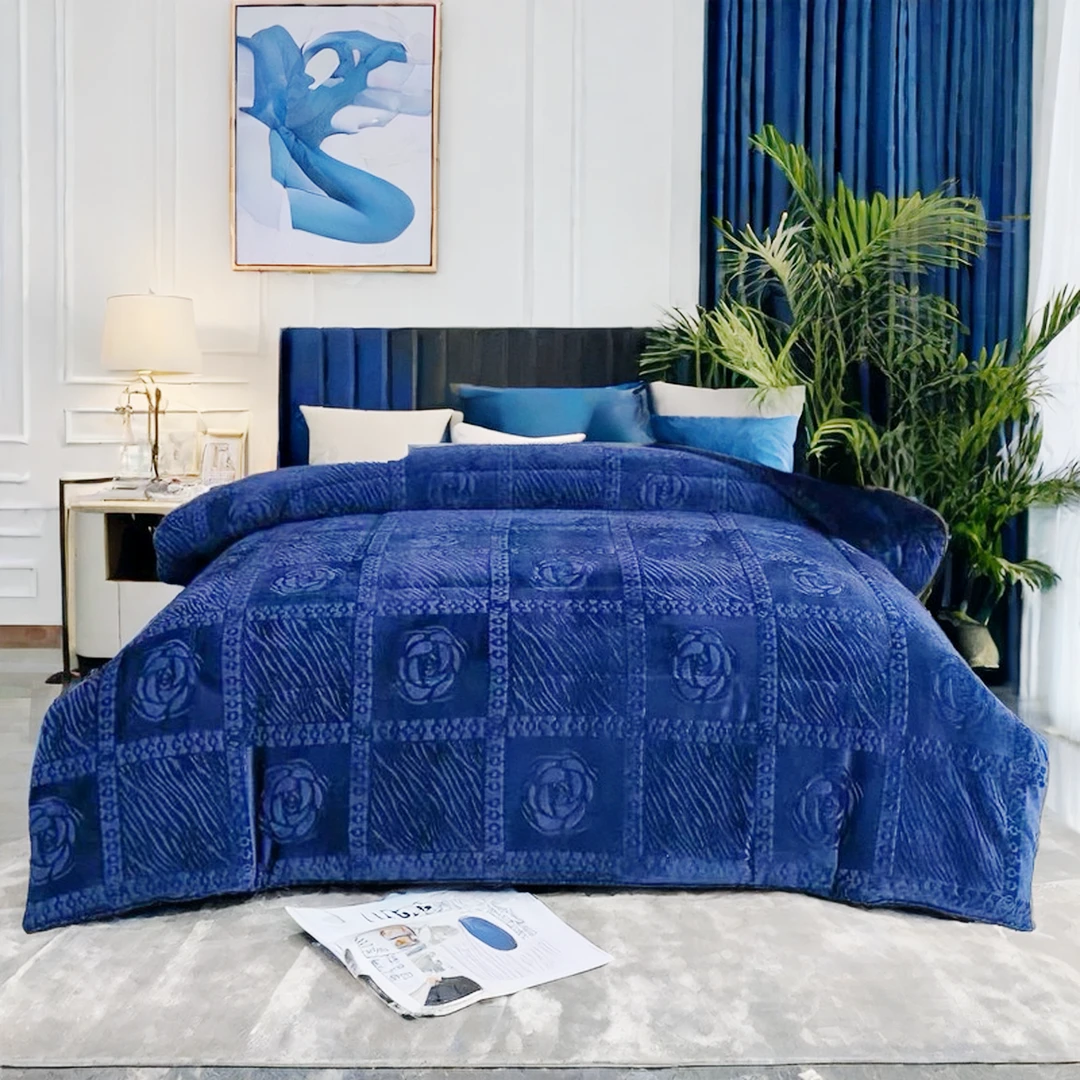 西藏包邮拉萨发货夹棉羊糕绒被子北极绒加厚加暖冬被水晶绒奶绒