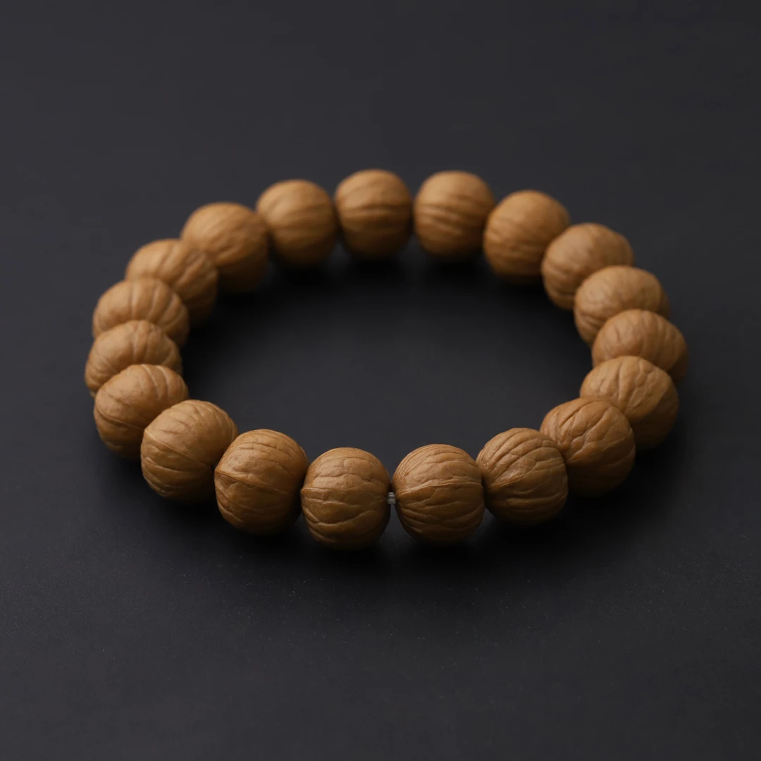 S7904【文玩探宝】精配货头小尺双鳍南瓜猴头文玩手串单圈(送工具