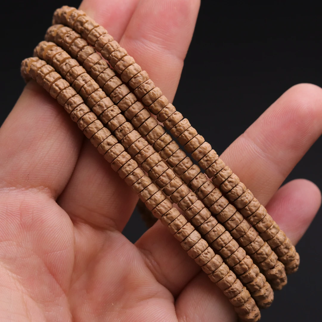 S0610-1【定制药片】老树褐皮药片佛手小金刚108长串（送工具）