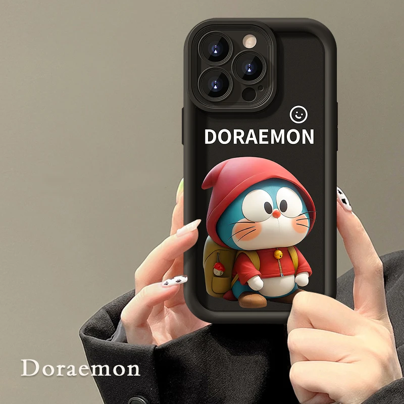 哆啦A梦天眼阶梯苹果华为vivo女款oppo小米iPhone15promax手机壳