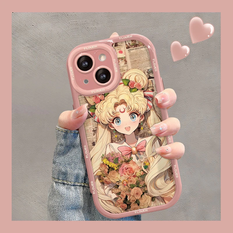 可爱水冰月苹果13华为vivo女款oppo小米iPhone14promax创意手机壳
