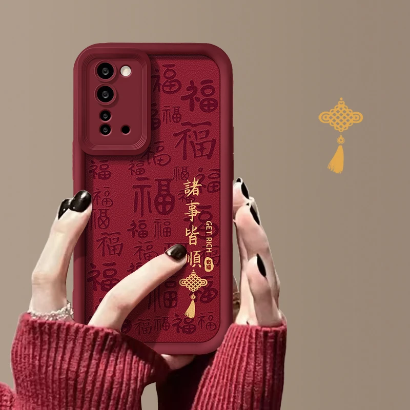 OPPORENO3诸事皆顺天眼皮纹新手机壳创意全包国风网红复古中国风