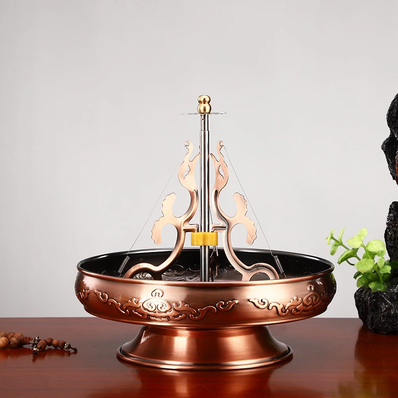 圆通工艺可伸缩塔香架香盘家用桌面盘香架檀香架24小时盘香托摆件
