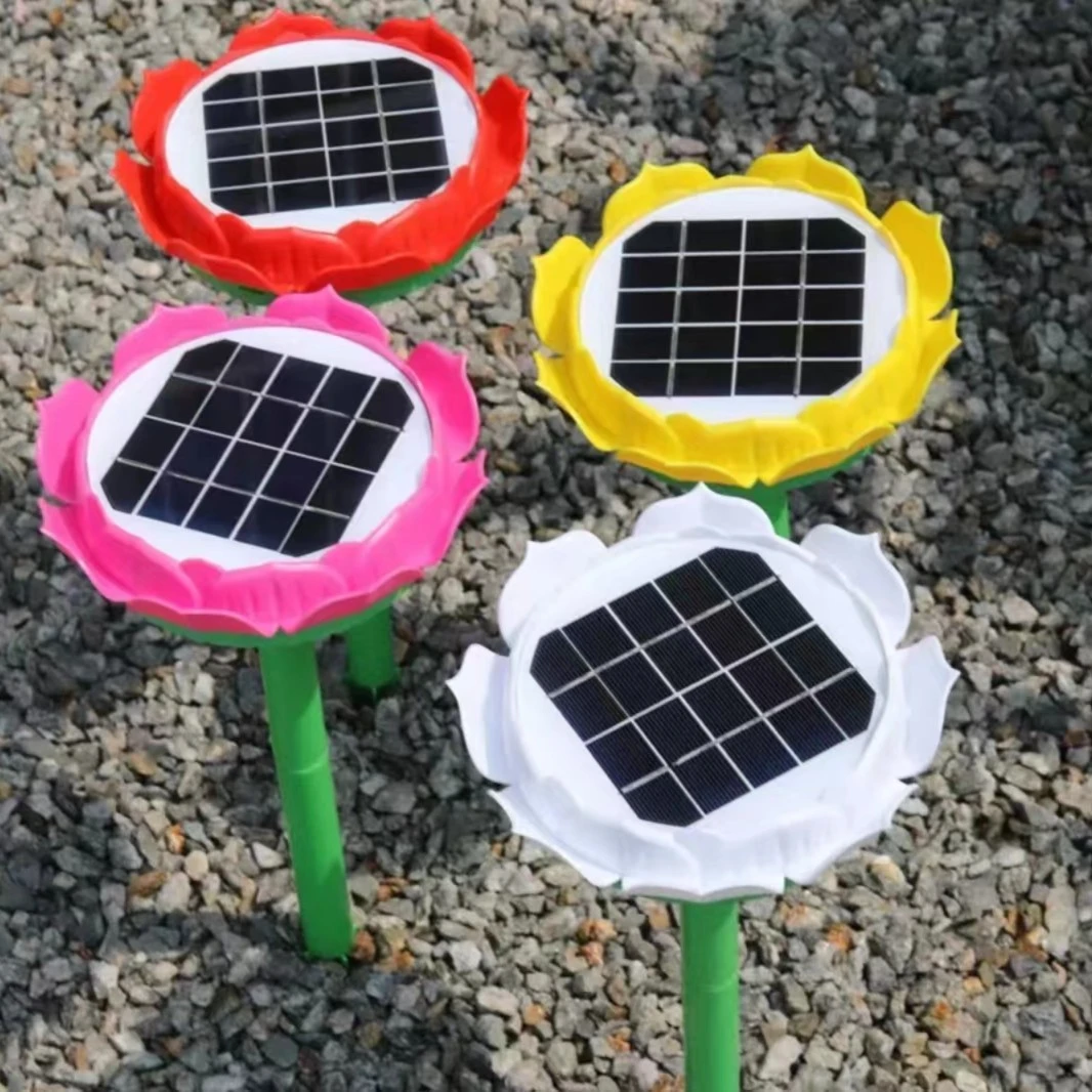 太阳能循环播放机播放器室外音乐机仿真太阳花立体音量创意音乐盒