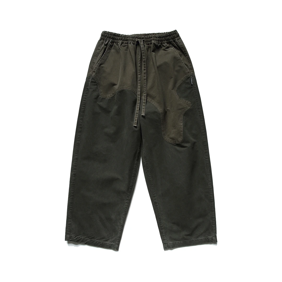 清仓 dfsea 复古配色拼接 休闲裤