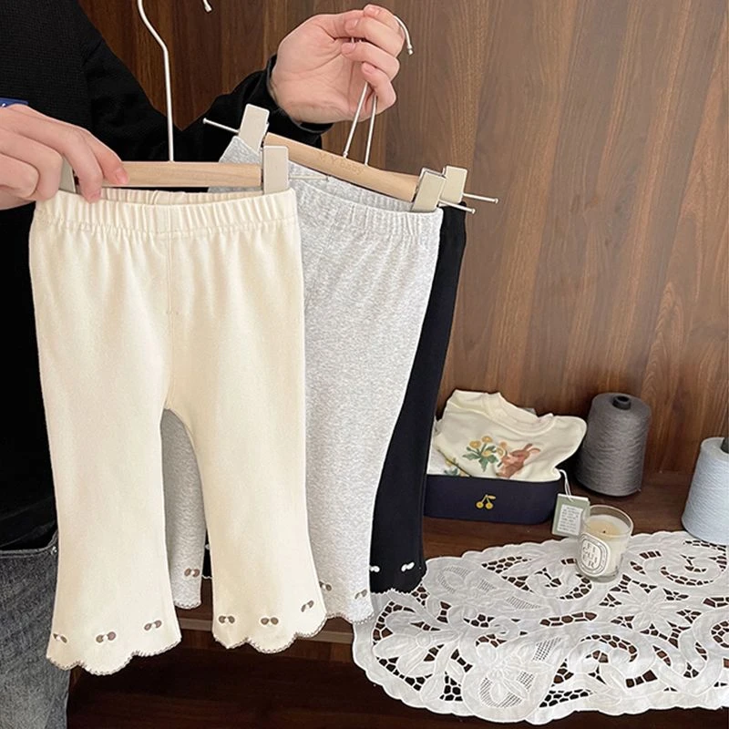 新款女宝宝弹力修型打底裤女婴儿童春装新款女童优雅风女宝宝裤子