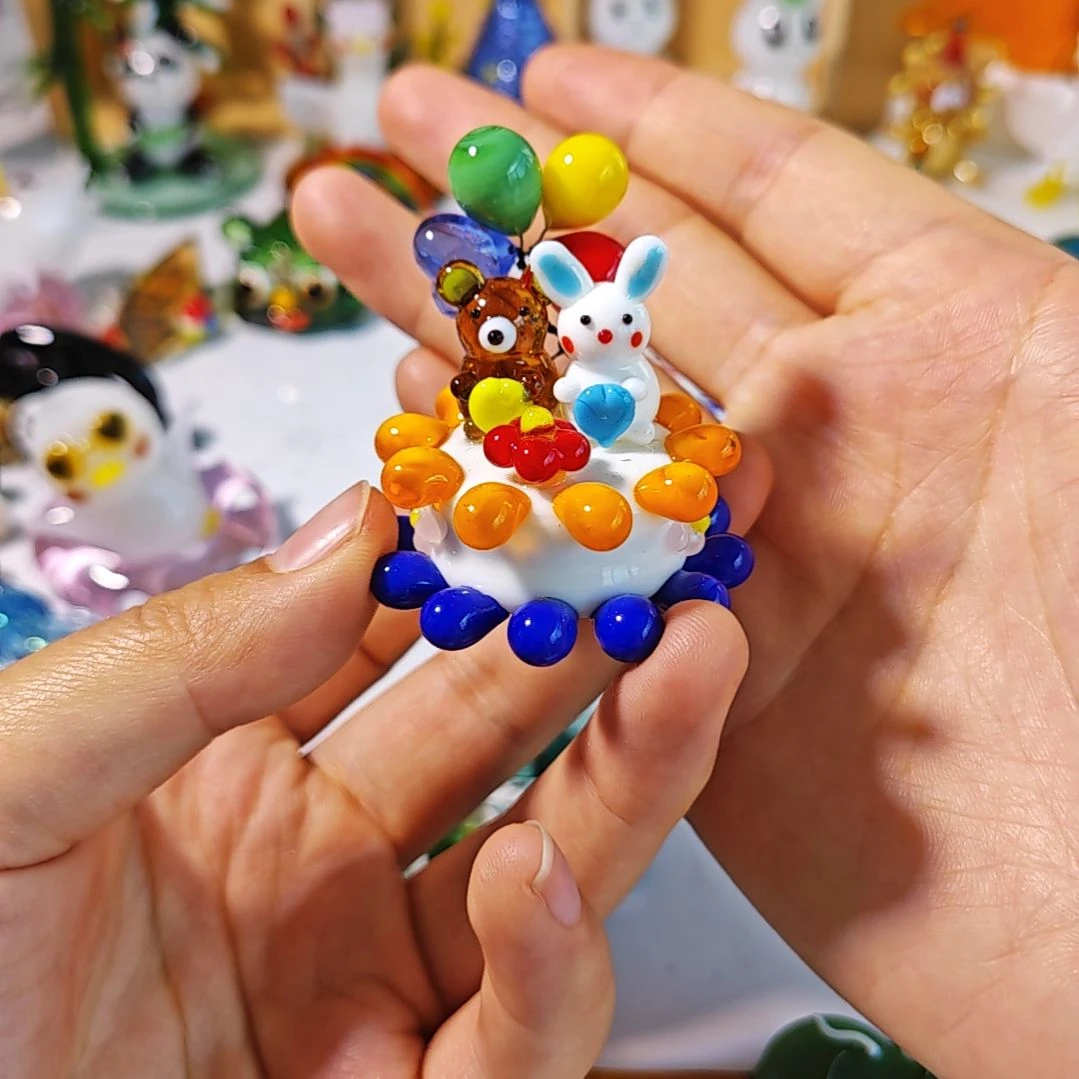 琉璃手工艺品蛋糕
