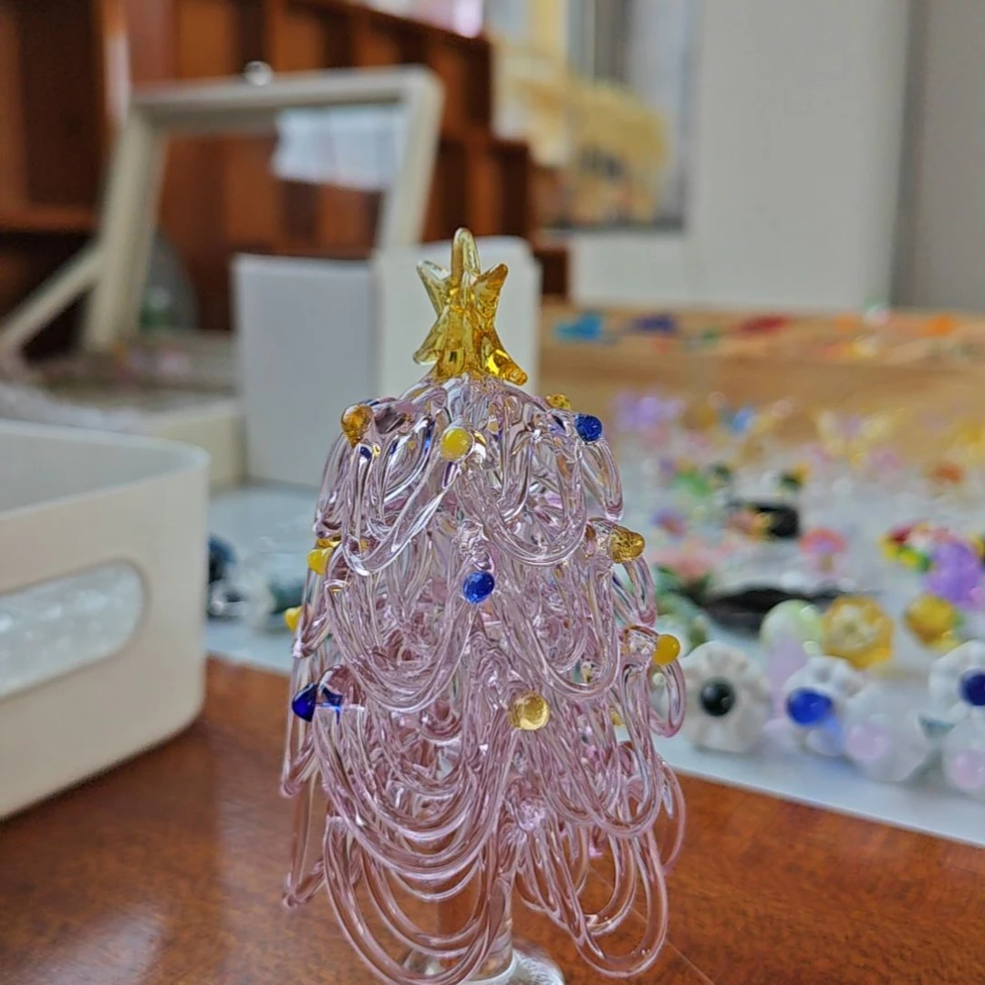 琉璃手工艺品『****』粉色树