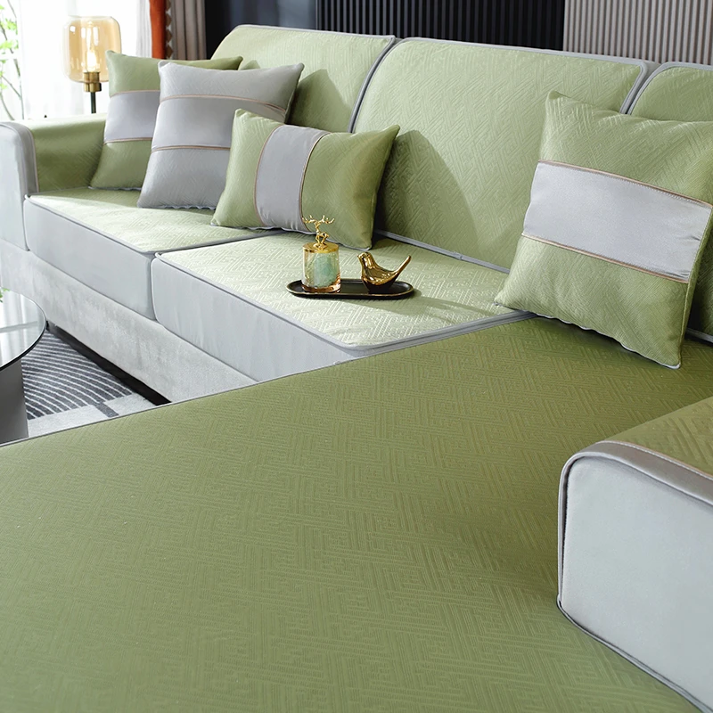2025新款夏季凉感冰丝沙发笠全包弹力沙发套沙发套罩万能套沙发垫
