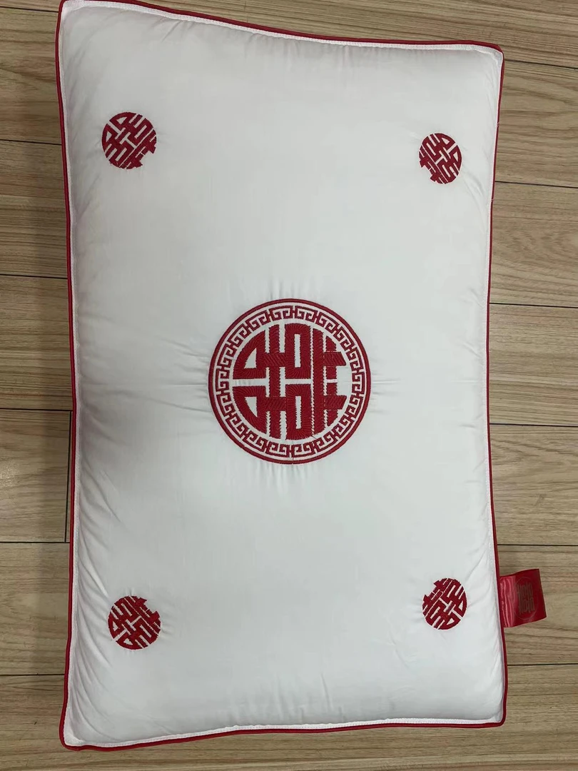 双喜重工剌绣棉枕芯