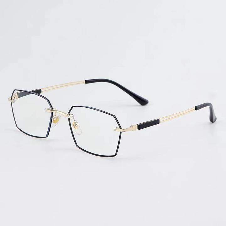 男士商务无框中老年人防蓝光男款老花镜高清老光镜防辐射眼镜批发