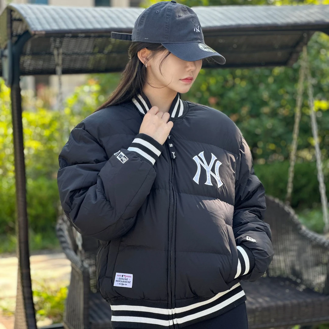 New era纽亦华24冬季新品棒球羽绒服夹克男女同款棒球联盟