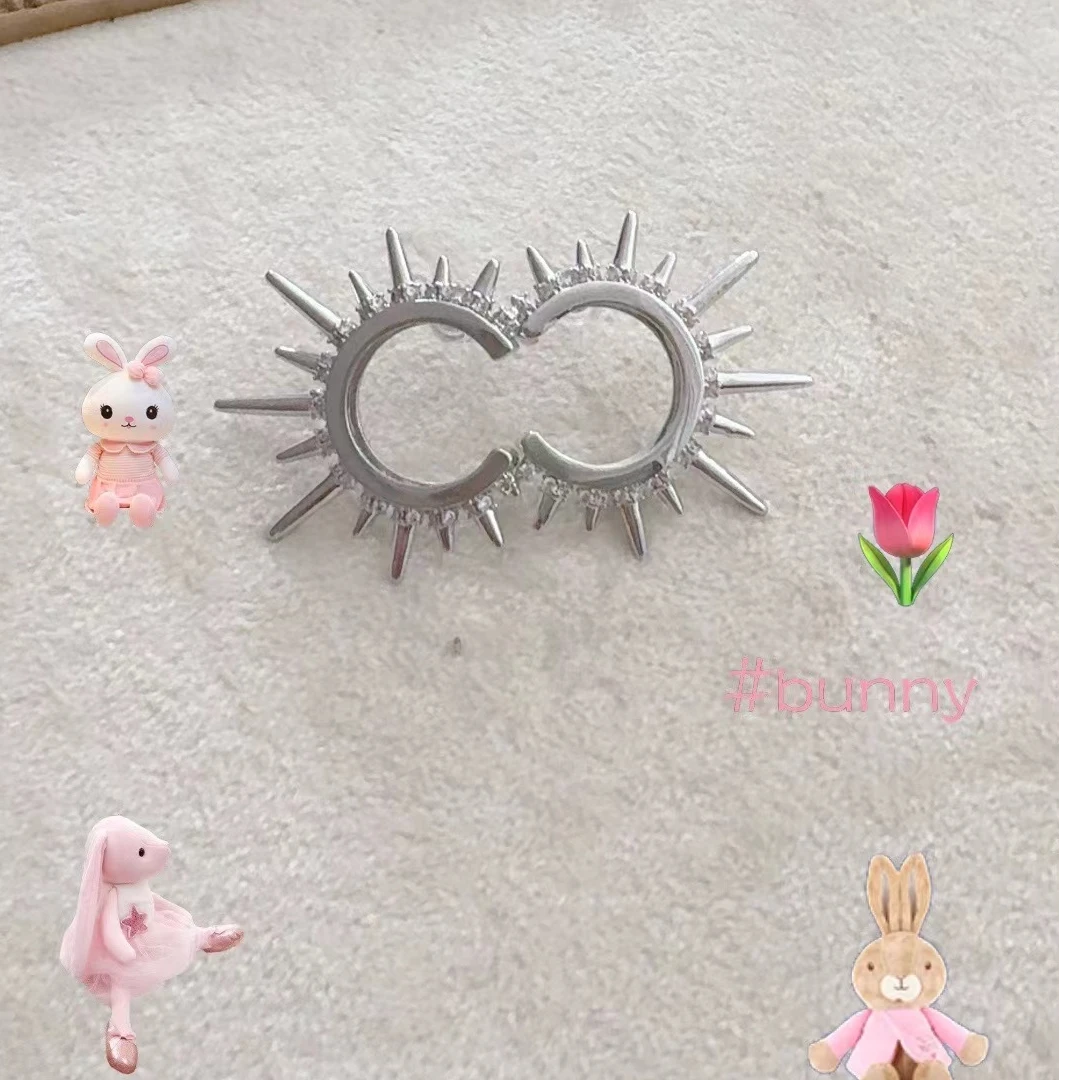 铜合金锆石耳饰 时尚轻奢个性气质款耳钉