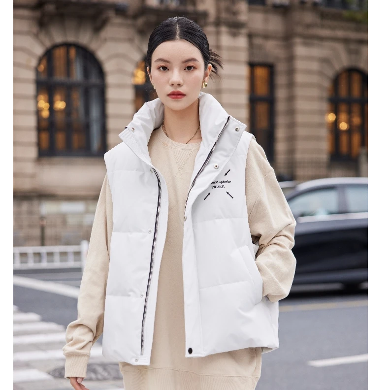 冬季羽绒马甲男女立领外套保暖休闲百搭8816