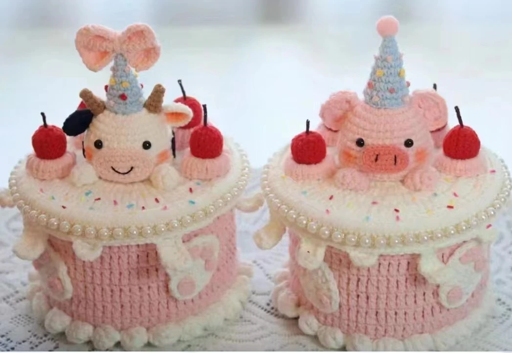 直播间限量 纯手工钩织台灯 玩偶 发夹 发箍 摆件预售