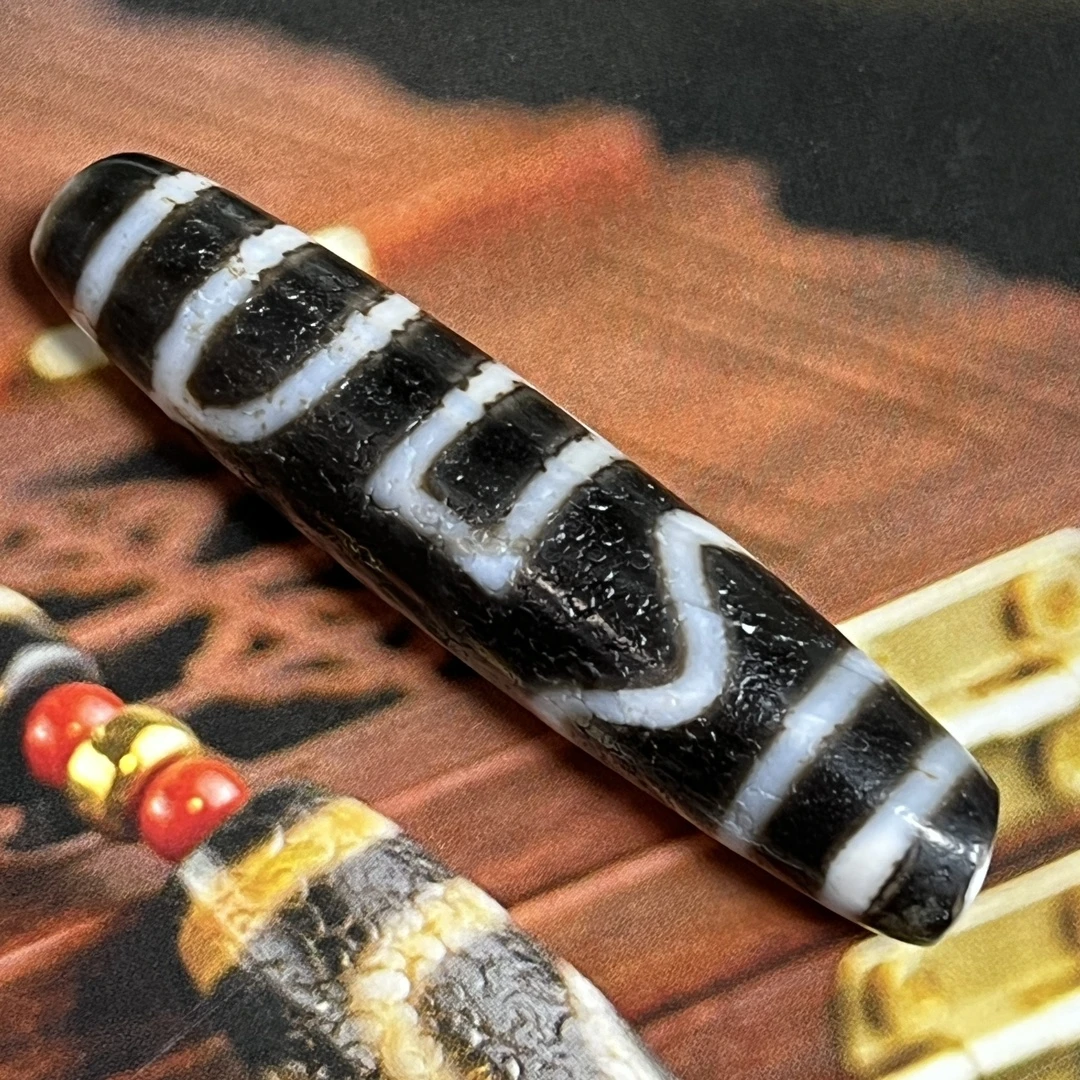 高油包浆息增怀珠吊坠58*13毫米风化清晰明显包浆浑厚细腻项坠