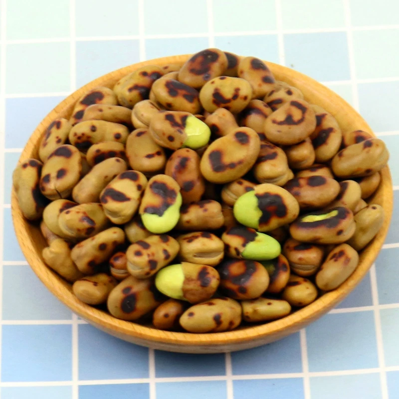 柴火炒绿心蚕豆特硬即食原味兰花豆坚果零食胡豆即食铁豆500g袋装