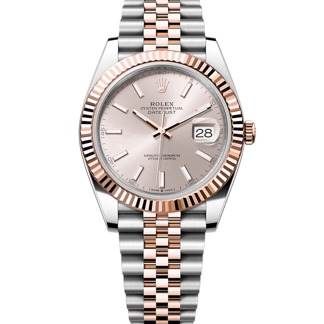 99新 Rolex/劳力士 日志型/126331间金粉条/41毫米/24年07月二手