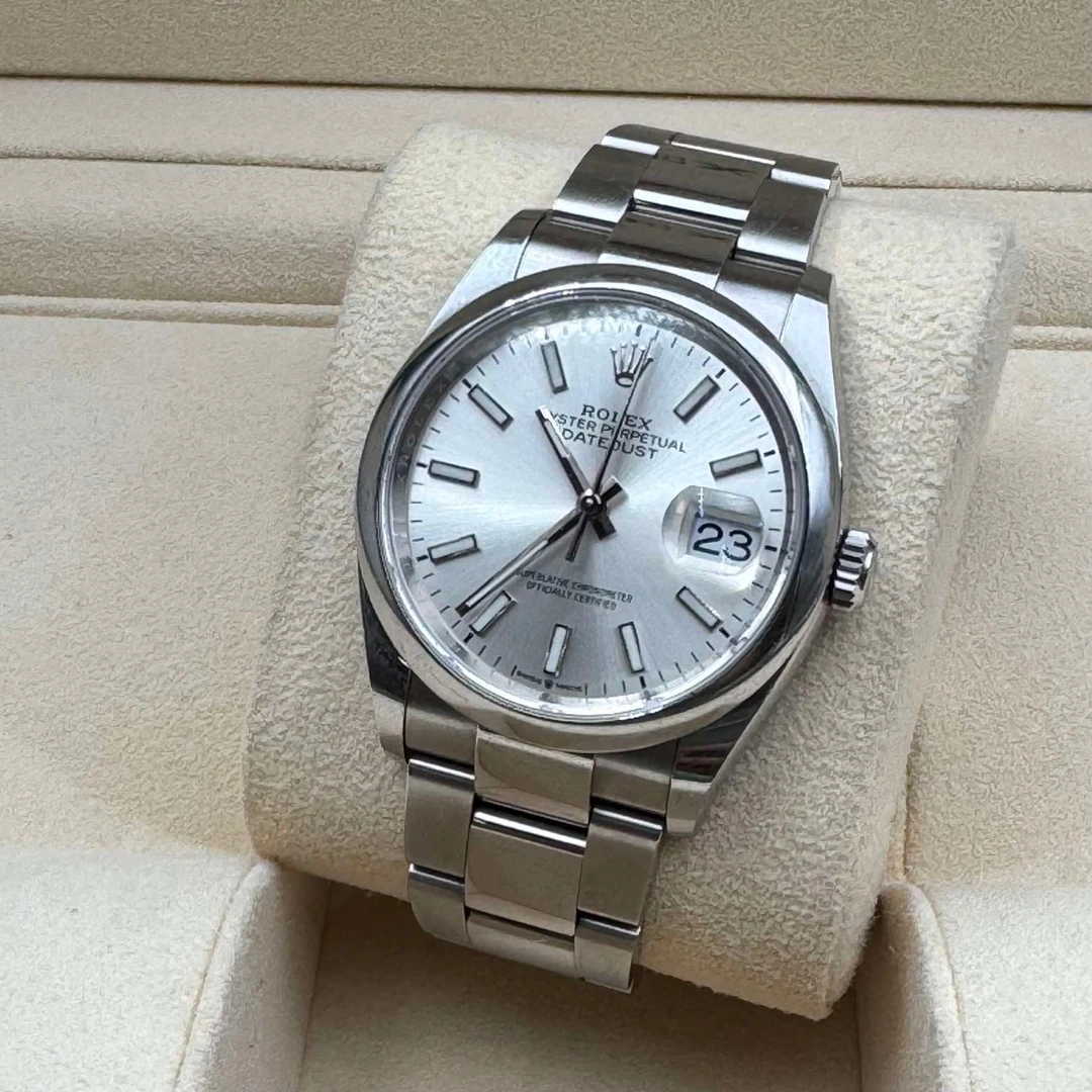 腕表/瑞士名表 126200光圈银盘日志22年全套全长