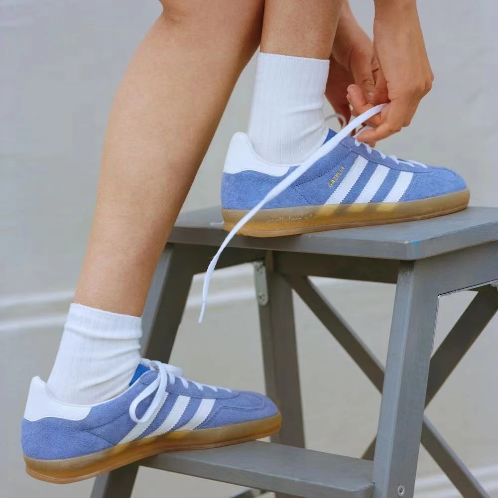 ADIDAS 三叶草GAZELLE时尚复古经典德训鞋「T头鞋」HQ8717