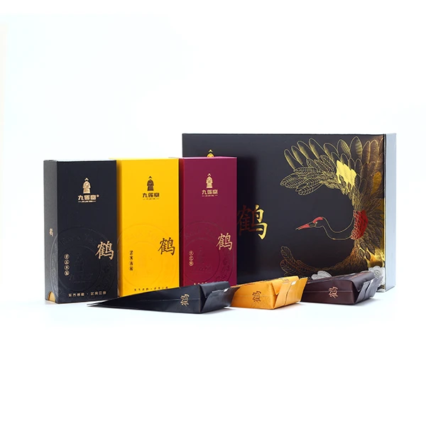 九莲堂 · 黑鹤2泡+黄鹤2泡+紫鹤2泡共6泡礼盒装*2本+黑鹤2泡1本