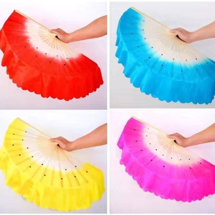 舞蹈扇跳舞扇双面单色18骨成人舞台演出好看广场舞秧歌舞跳舞扇子