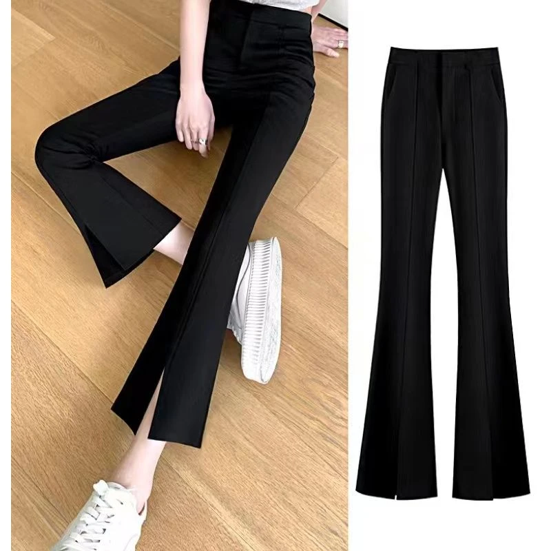 艮啾啾大码微喇开衩裤555