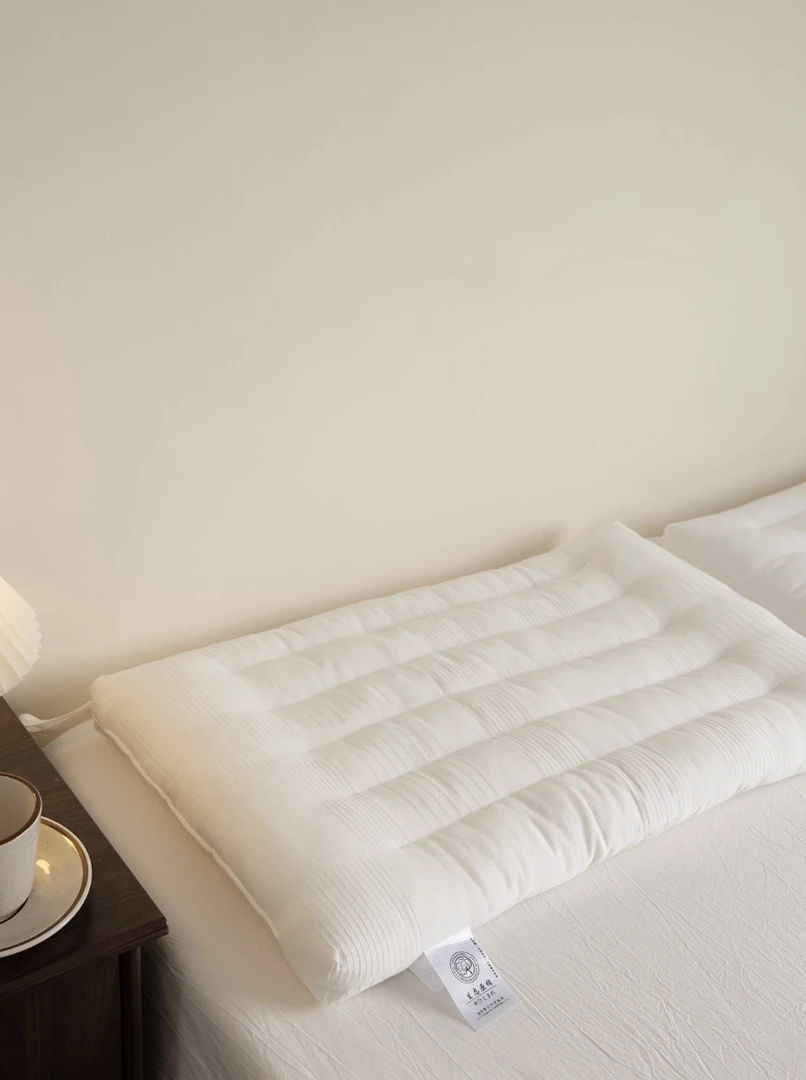 低枕头！单人立体睡眠枕低平枕，面料纯棉成人丝绒软枕柔软家用头枕