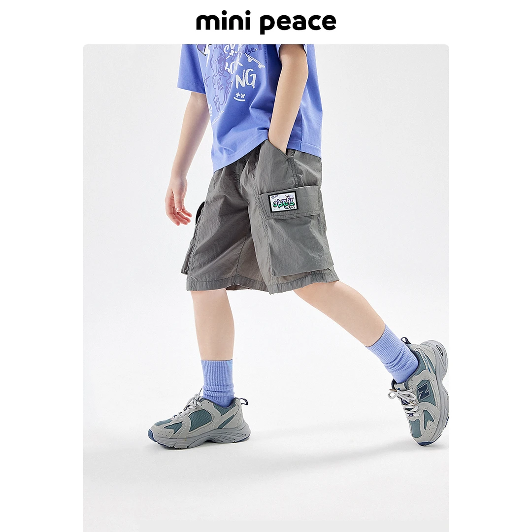 MINIPEACE太平鸟童装男童短裤儿童休闲中短裤五分裤潮酷口袋夏季