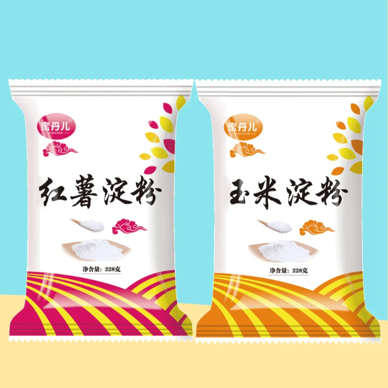 蜜丹儿食用玉米淀粉228g*2袋+红薯淀粉228g*2袋 家用生粉勾芡原料