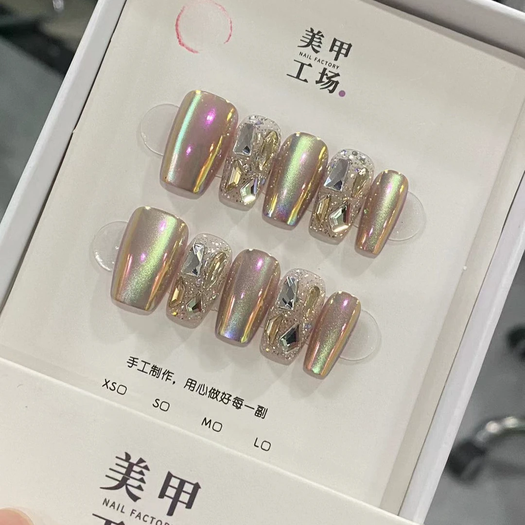现批发专属【紫晶石】-纯手工穿戴甲（不含盒子，不含果冻胶，裸甲）