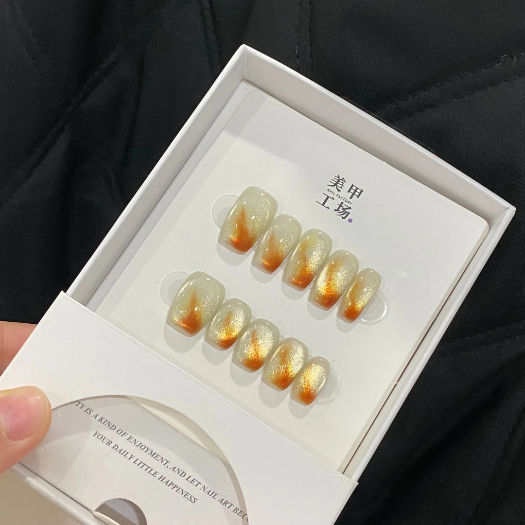 批发专属-【心之火】纯手工穿戴甲(不含盒子,不含果冻胶,裸甲)