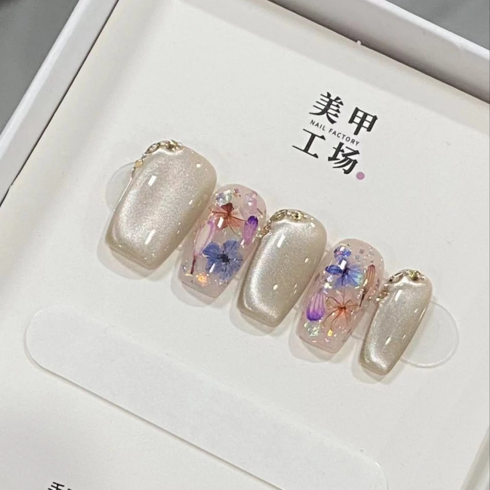 批发专属-【秘密花园】纯手工穿戴甲（不含盒子，不含果冻胶，裸甲）