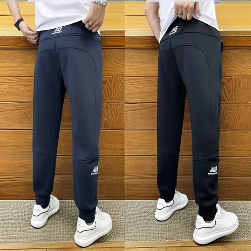 【加肥加大加长】男士秋冬高腰时尚运动弹力休闲裤