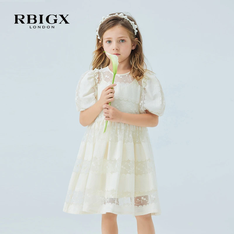 RBIGX/瑞比克童夏季新款女童淑女甜美仙女裙公主裙连衣裙
