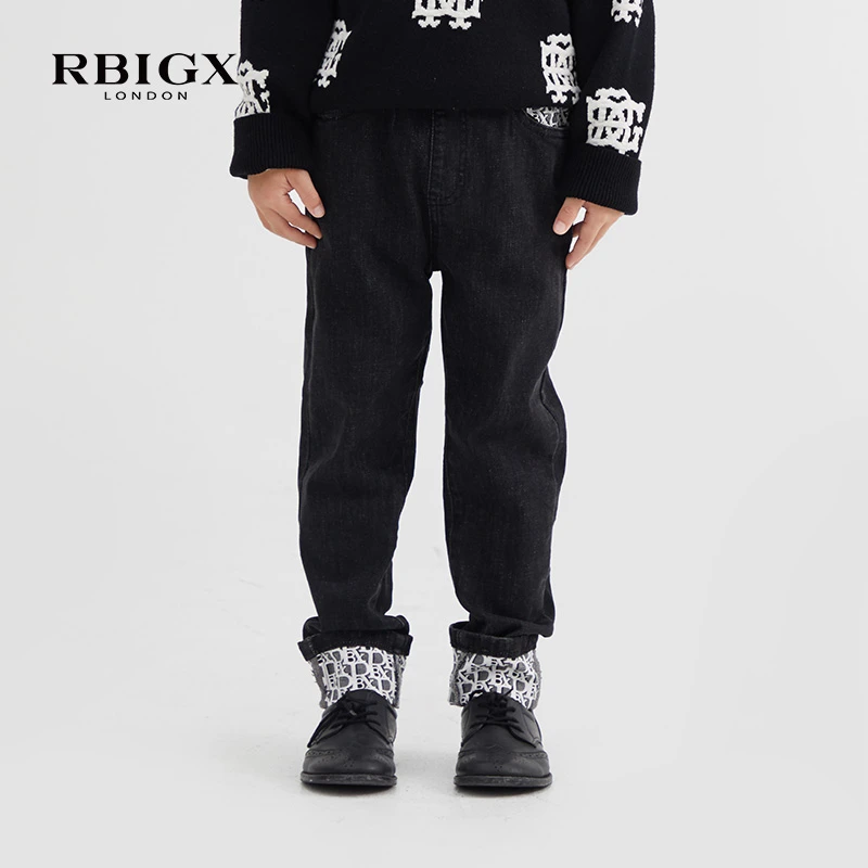 RBIGX/瑞比克秋季男童牛仔裤儿童装裤子小宝宝百搭休闲长裤春装潮