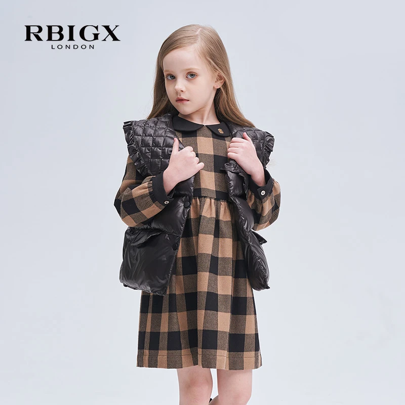 RBIGX/瑞比克RBIGX瑞比克童装轻薄羽绒设计感潮流保暖男女童马甲