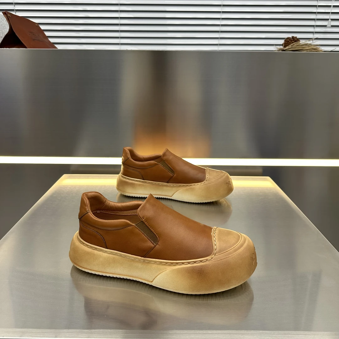 男士百搭厚底老爹鞋时尚男鞋搭潮款增高潮鞋复古小众潮流面包鞋男