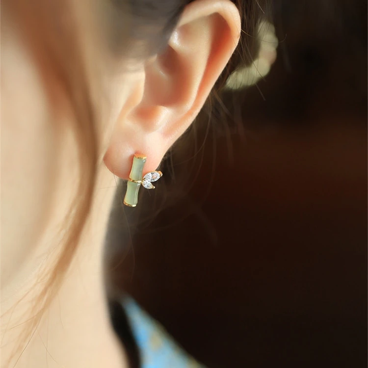 铜合金手链 Dolly有你竹够手链女百搭小众竹节手镯轻奢送女友礼物