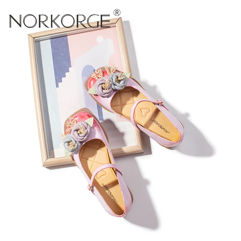 甜美蜜桃粉玛丽珍单鞋