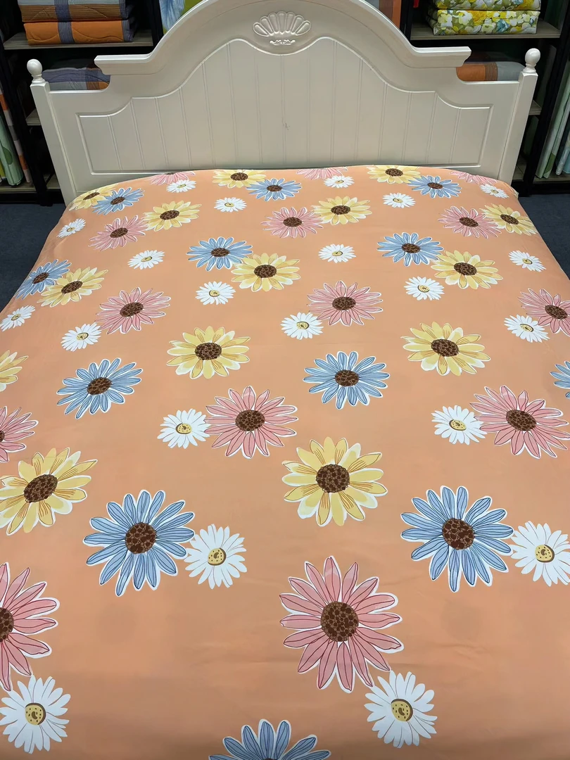 【双人被套】粉色太阳花 斜纹 200*230 斜纹 加厚 亲肤 轻奢