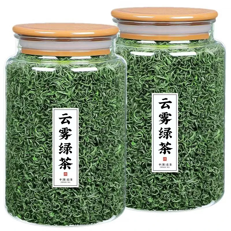 正宗高山云雾绿茶2024新茶明前茶叶碧螺春浓香绿茶炒青春茶罐装