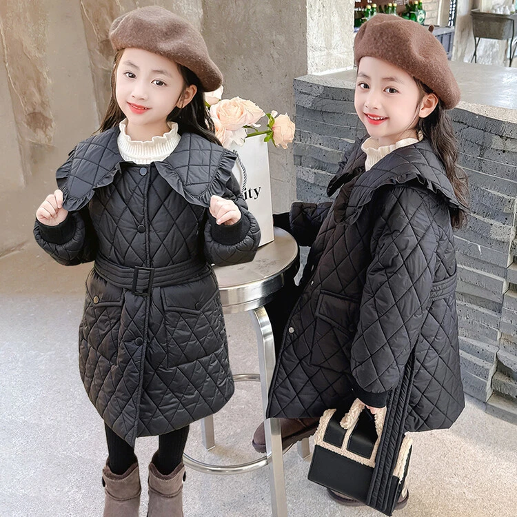 儿童棉服新款洋气冬季棉衣女童棉袄女大童冬装外套秋冬款童装
