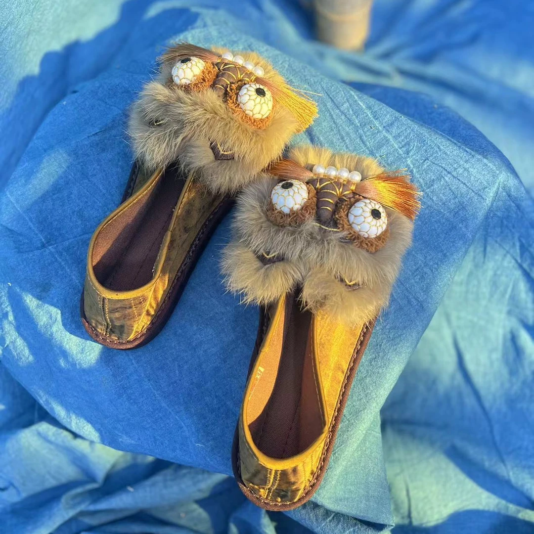 西楚【美拉德虎头】中国风国潮透气舒适养脚纯手工千层底布鞋民族风