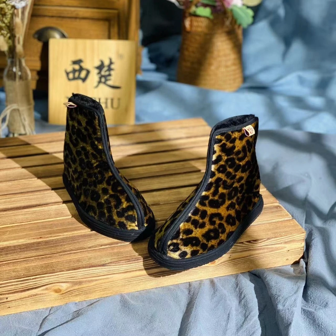 西楚【豹纹】冬款——西楚XICHU手工千层底布鞋
