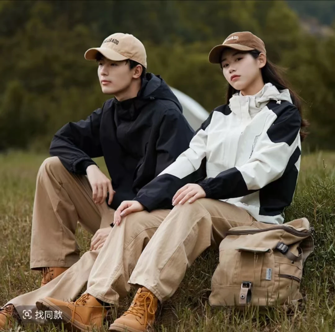 【福利价】春秋冲锋衣男女同款户外防风防水山野徒步外套