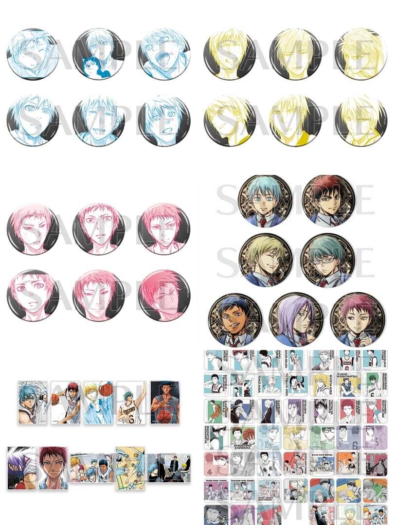 黑子的篮球 15周年原画展 吧唧徽章冰箱贴  日谷盲盒（代拆）