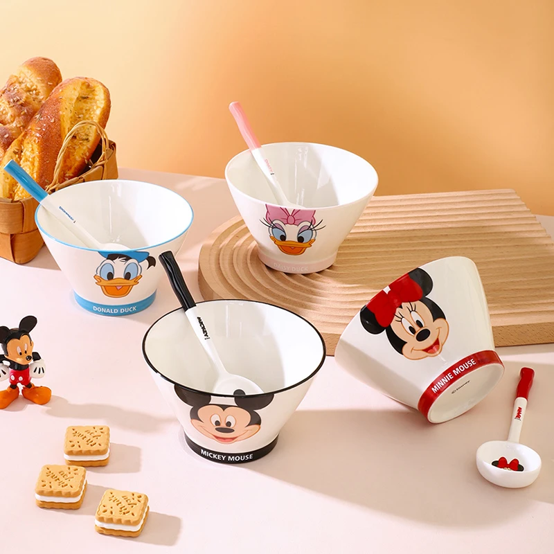 迪士尼正版乐选系列5英寸斗笠碗 长柄勺组合套装