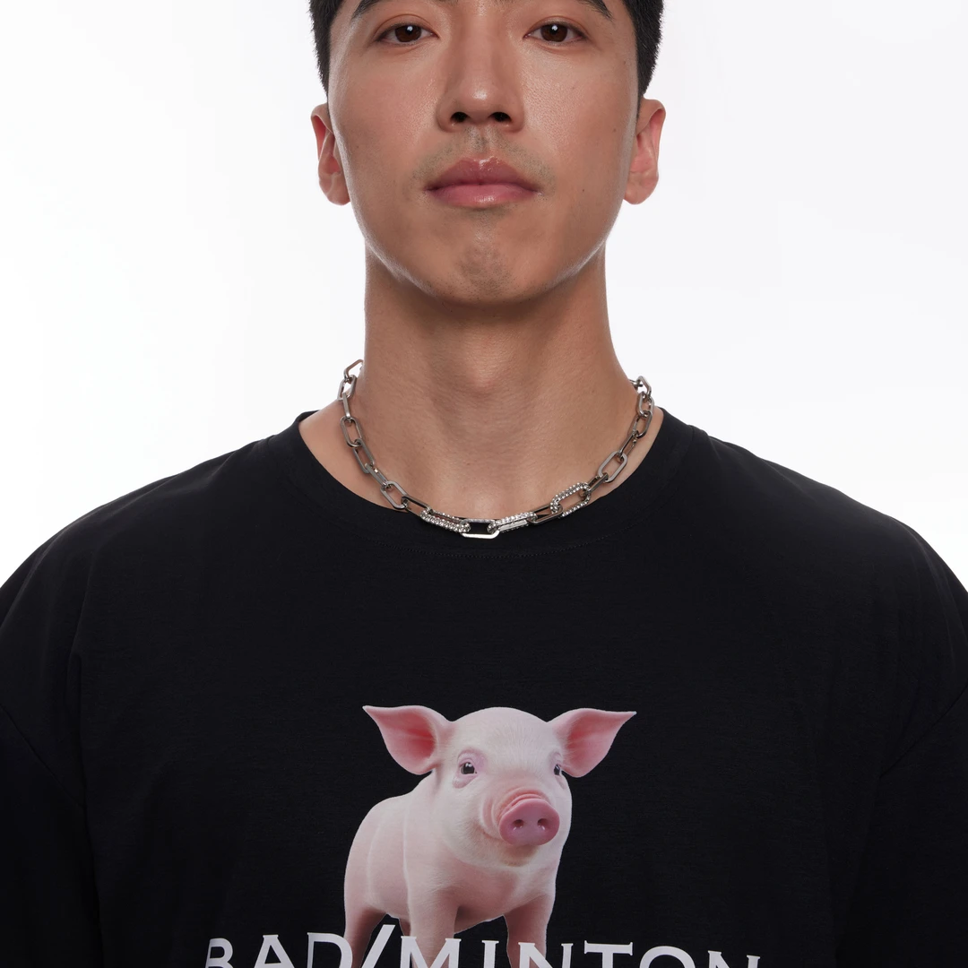 【动物园系列】032 恶人球会小香猪奶呼呼棉感速干反差感羽毛球服