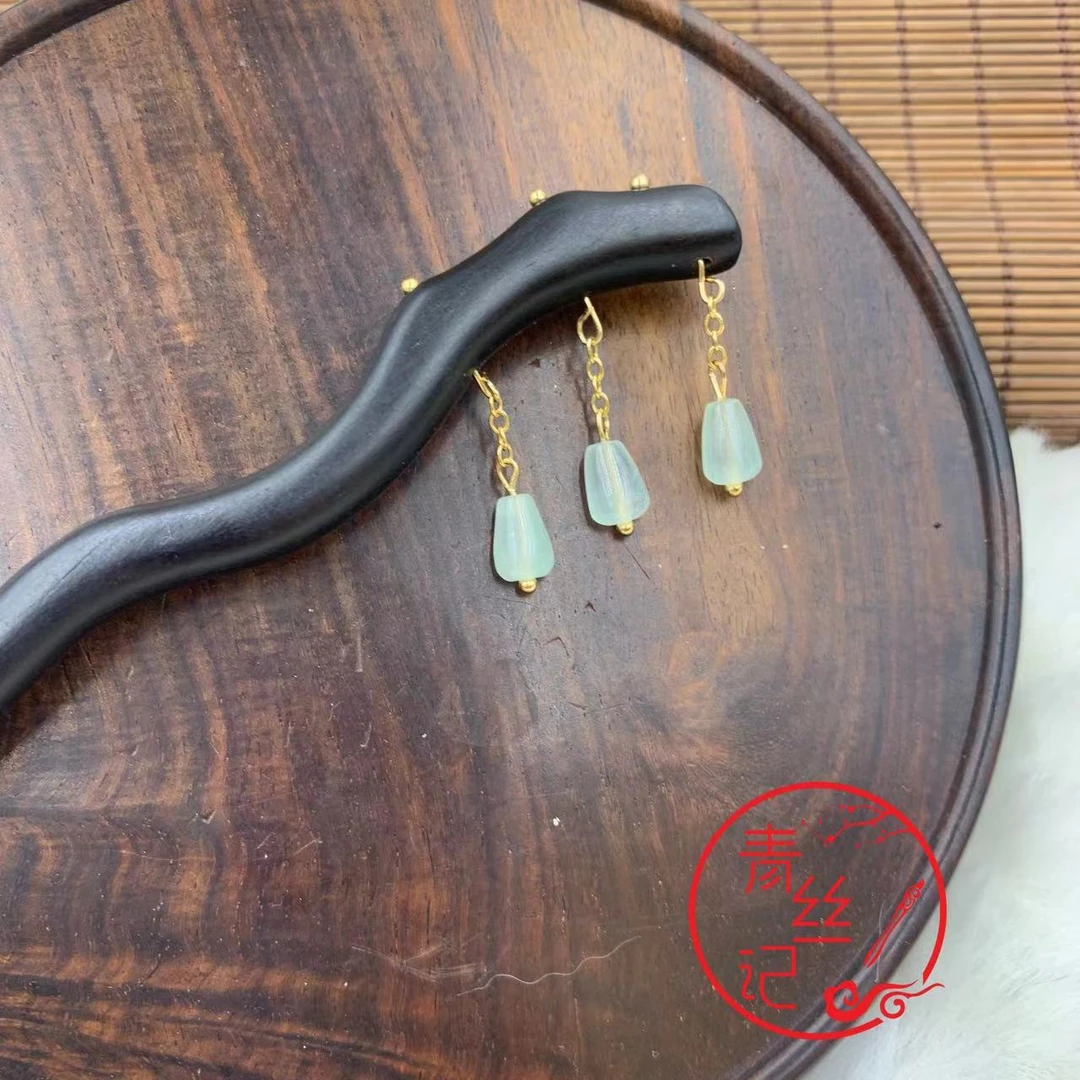 发簪簪子木发簪复古适合年轻人的发簪“水滴”款简约日常古典青